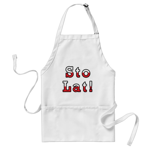 Sto Lat Polish Flag Standard Apron (Front)