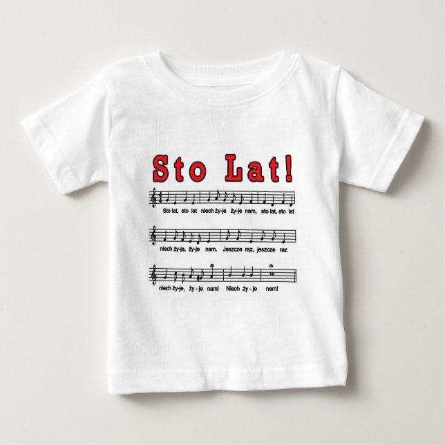 Sto Lat! Song Baby T-Shirt (Front)