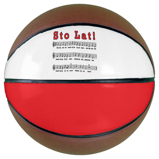 Sto Lat! Song Basketball (Front)