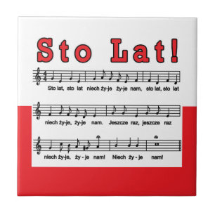 Sto Lat! Song Ceramic Tile