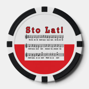 Sto Lat! Song Poker Chips