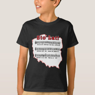 Sto Lat! Song Polish Map T-Shirt