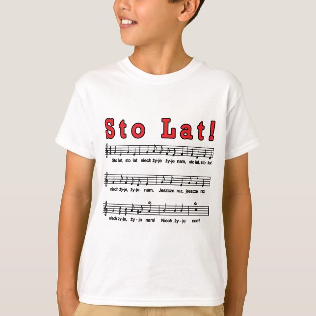 Sto Lat! Song T-Shirt (Front)