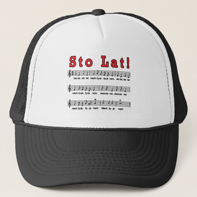 Sto Lat! Song Trucker Hat (Front)