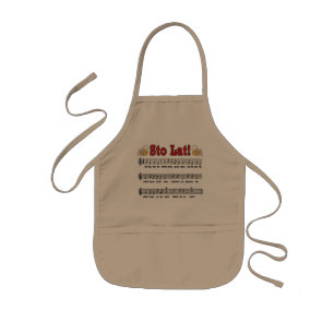 Sto Lat! Song With Beer Mugs Kids Apron