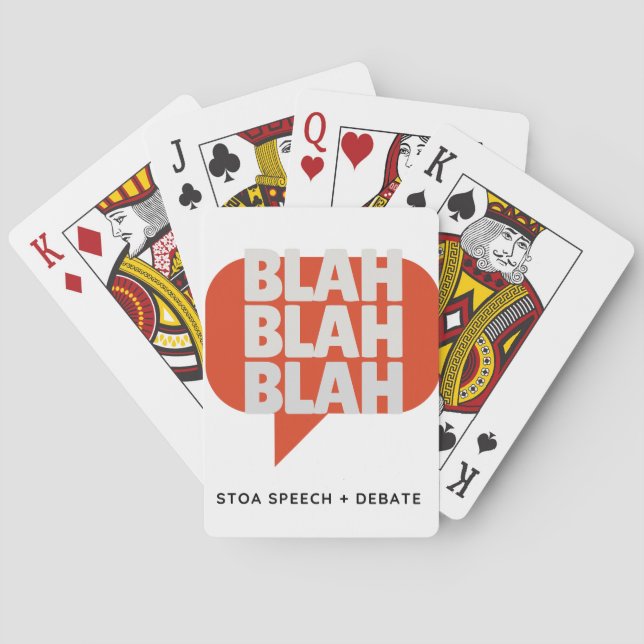 Stoa Blah, Blah, Blah Playing Cards (Back)