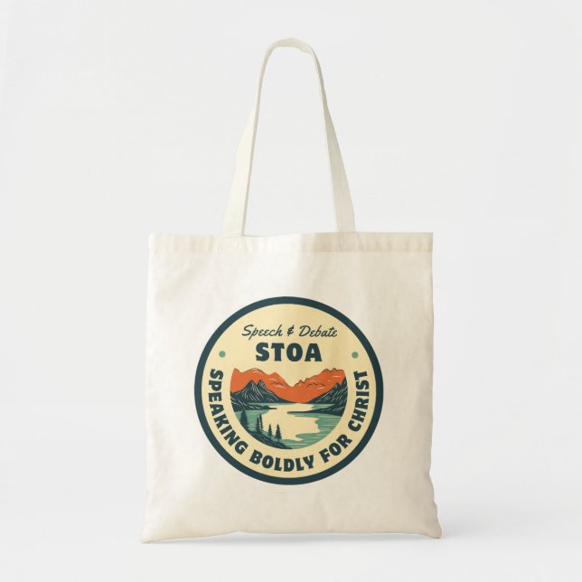 Stoa Mountain Tote  Bag (Front)