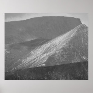 Stob Ban and Ben Nevis Postcard Poster