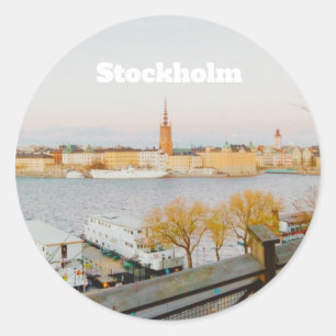 Stocholm, Sweden souvenir Classic Round Sticker