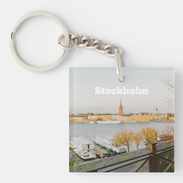 Stocholm, Sweden souvenir Key Ring (Front)