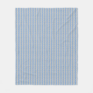 Stock Candystripe Blue Tan Fleece Blanket