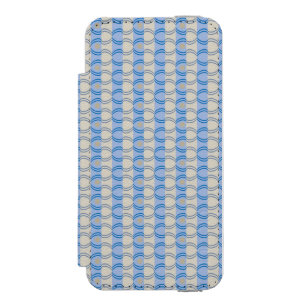 Stock Candystripe Blue Tan Incipio Watson™ iPhone 5 Wallet Case