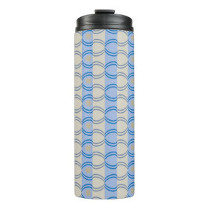Stock Candystripe Blue Tan Thermal Tumbler