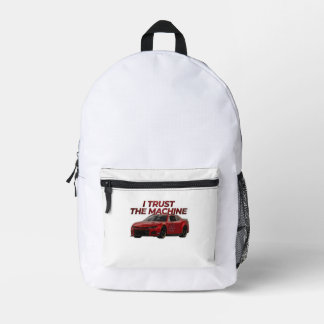 Stock Car Graphic Backpack | I Trust the Machine