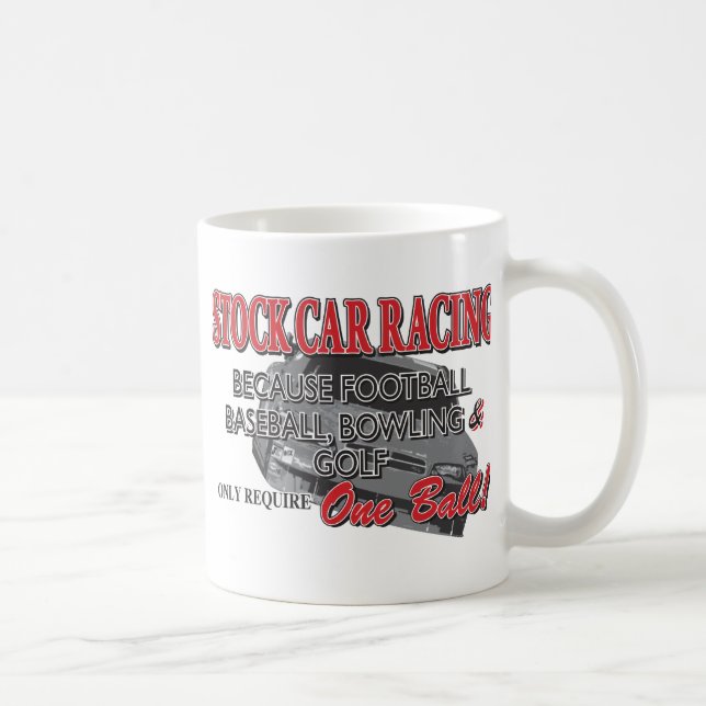 Stock Car Racing Coffee Mug (Right)