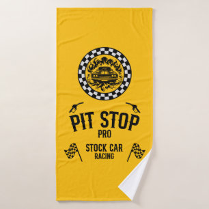 Stock Car Racing Gift Bath Towel