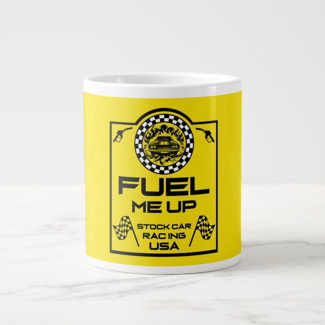 Stock Car Racing Gift Large Coffee Mug (Front)