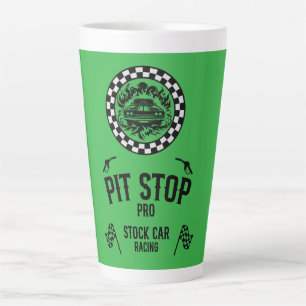 Stock Car Racing Gift Latte Mug