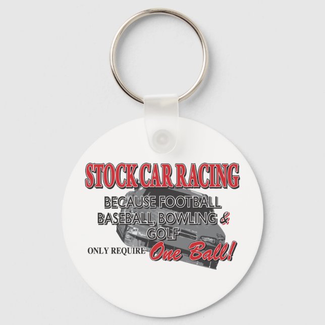Stock Car Racing Key Ring (Front)