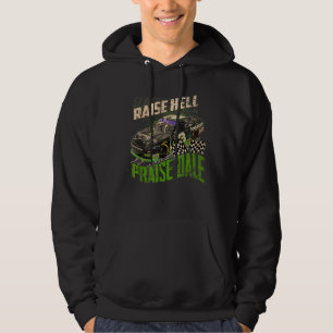 Stock Car Racing Raise Hell Praise Dale Vintage Gr Hoodie