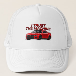 Stock Car Trucker Hat I Trust the Machine