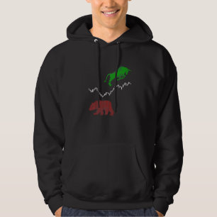 Stock Chart Candle Stick Bull Bear Stock Exchange  Hoodie