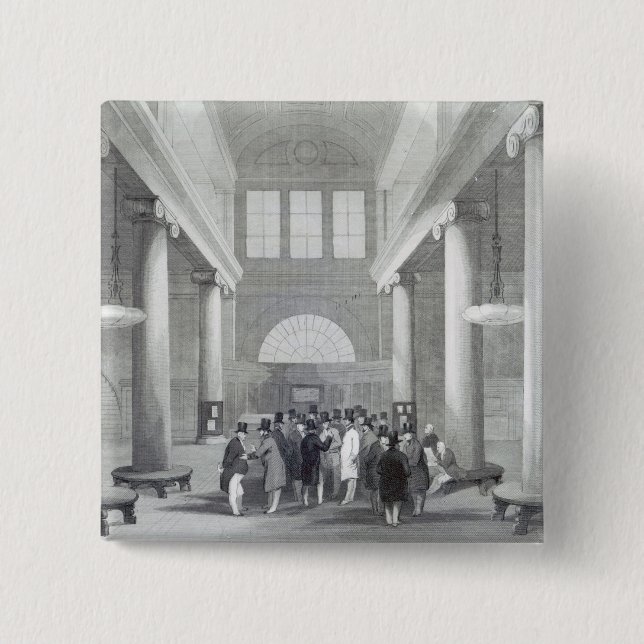 Stock Exchange 15 Cm Square Badge (Front)