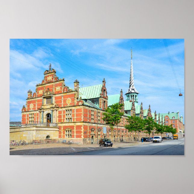 Stock Exchange Building, Copenhagen, Denmark Poster (Front)