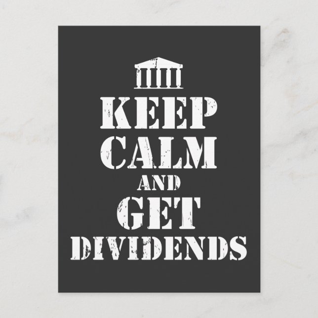 Stock Exchange Market Trading Dividends Day Trader Postcard (Front)