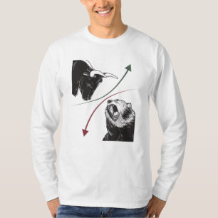 Stock Exchange Shares Market Bear Bull Prices T-Shirt