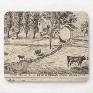 Stock farm in Orwell Vermont Mouse Pad
