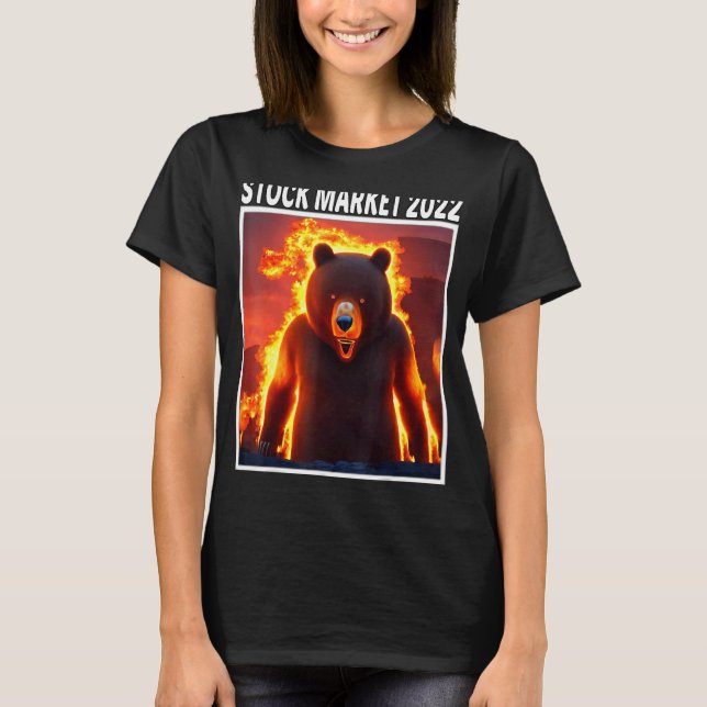 Stock Market 2022 Bear Market Crypto Trading Reces T-Shirt (Front)