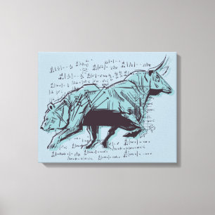 Stock Market Analysis Finance Canvas Print