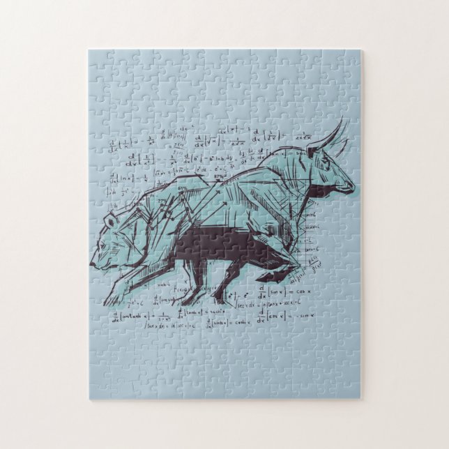 Stock Market Analysis Finance Jigsaw Puzzle (Vertical)