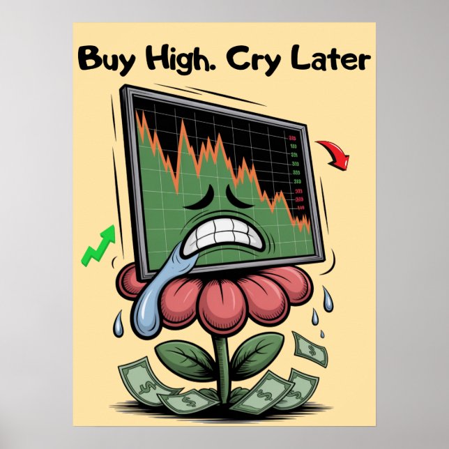 Stock Market Art Poster (Front)