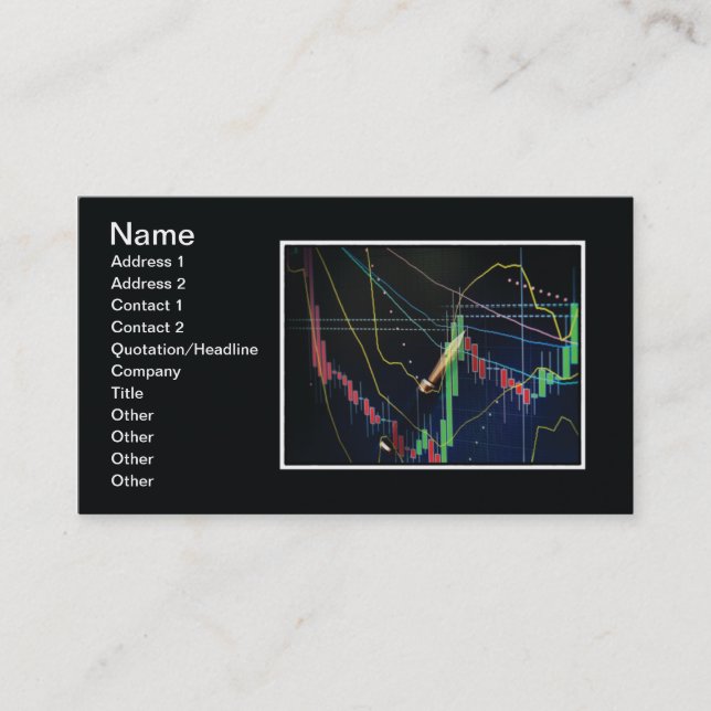 Stock market business card (Front)