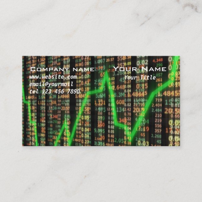 Stock market business card (Front)