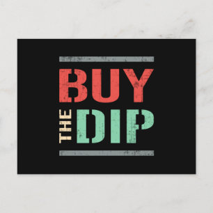 Stock Market Buy The Dip Bear Bull Trading Trader Postcard