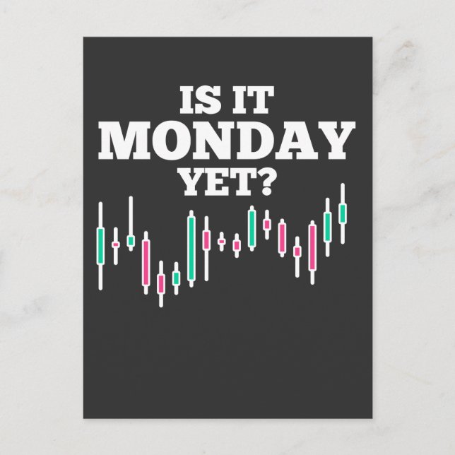 Stock Market Day Trading Humour Investor Postcard (Front)