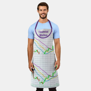 Stock Market Financial Kitchen Personalised Apron