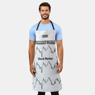 Stock Market Financial Kitchen Personalised Apron