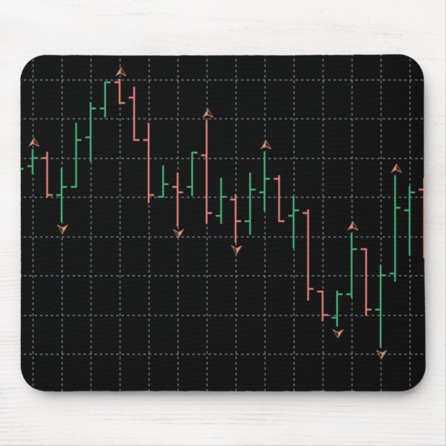Stock Market Forex Trading Graph Mouse Pad (Front)