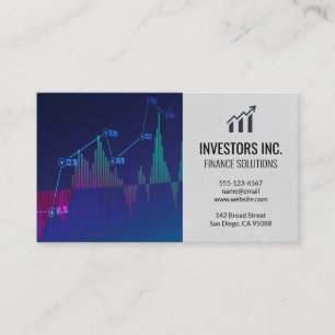 Stock Market Graph Business Card