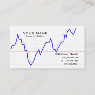 Stock market graph Business Card