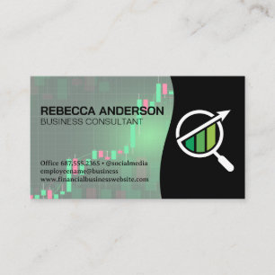 Stock Market Graph   Financial Logo Business Card