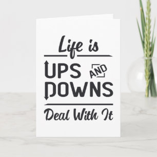 Stock Market Life Is Ups And Downs Trader Trading Card