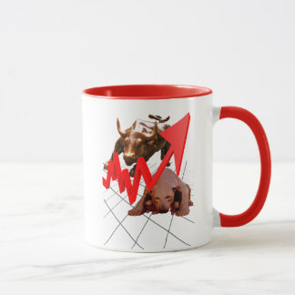 Stock Market Mug red