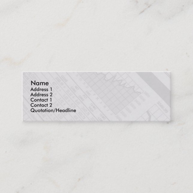 Stock Market Profile Card (Front)