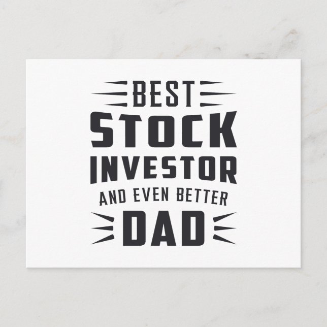 Stock Market Stock Investor Bull Trader Trading Postcard (Front)
