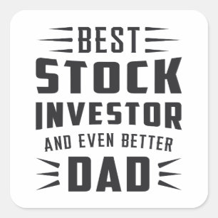 Stock Market Stock Investor Bull Trader Trading Square Sticker